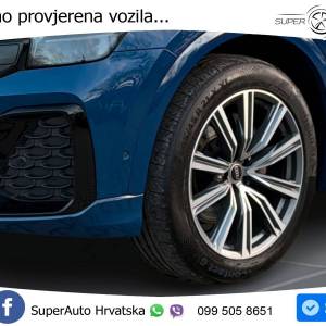 Audi Q8 50 TDI quattro Aut. S line 286 KS, ZRAČ+ACC+360°+GR SJED+KEY+VIRT+LANE