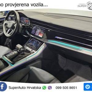 Audi Q8 50 TDI quattro Aut. S line 286 KS, ZRAČ+PANO+360°+GR SJED+KEY+VIRT+LANE