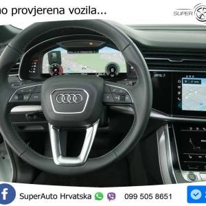 Audi Q8 50 TDI quattro Aut. S line 286 KS, ZRAČ+PANO+KAM+GR SJED+KEY+VIRT+LANE
