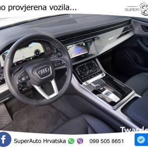 Audi Q8 50 TDI quattro Aut. S line 286 KS, ZRAČ+PANO+KAM+GR SJED+KEY+VIRT+LANE