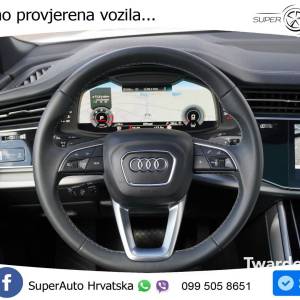 Audi Q8 50 TDI quattro Aut. S line 286 KS, ZRAČ+PANO+KAM+GR SJED+KEY+VIRT+LANE