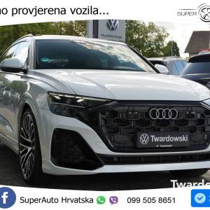 Audi Q8 50 TDI quattro Aut. S line 286 KS, ZRAČ+PANO+KAM+GR SJED+KEY+VIRT+LANE