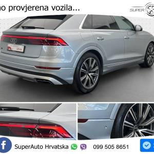 Audi Q8 55 TFSIe quattro Aut. S line 394 KS, ZRAČNI+ACC+360°+GR SJED+KEY+VIRT