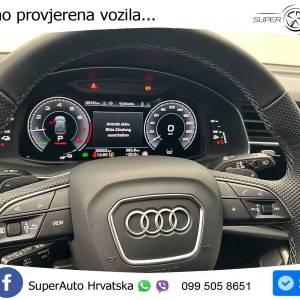 Audi Q8 55 TFSIe quattro Aut. S line 394 KS, ZRAČNI+ACC+360°+GR SJED+KEY+VIRT