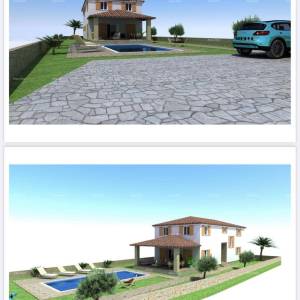 Blizina Barbana! Parcela s projektom za kuću!