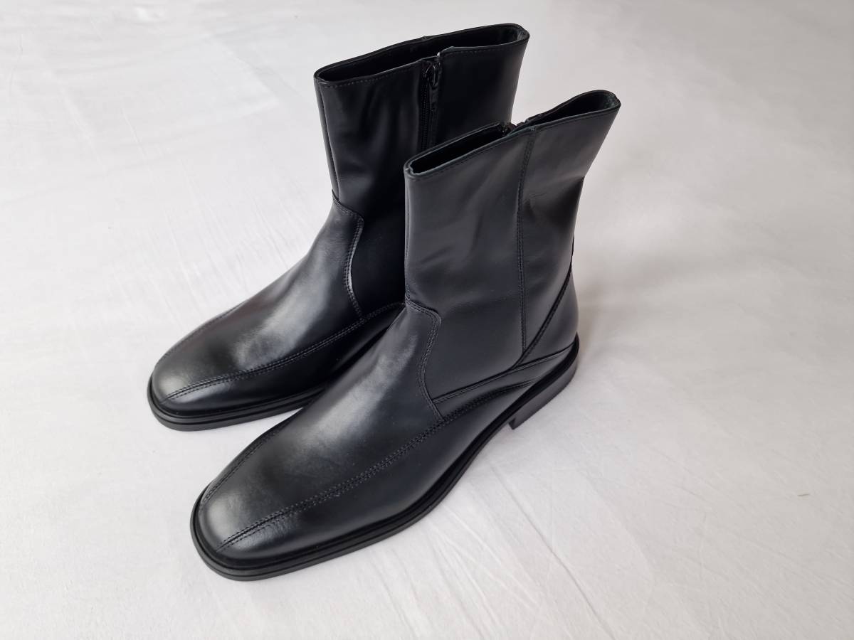 BOROVO crne kožne čizme (44)