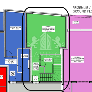 Dvoetažni apartman s vrtom, 1. red do mora - Privlaka