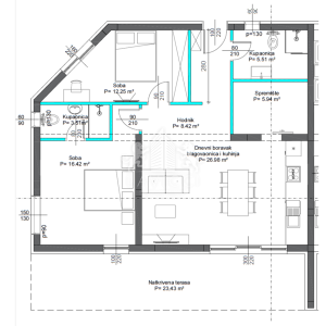Dvosoban luksuzni apartman s bazenom - Vrsi, Zadar