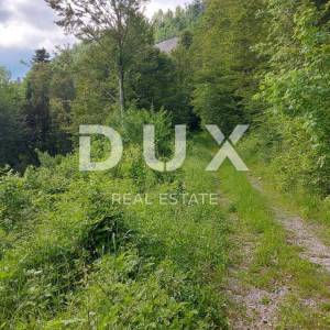 GORSKI KOTAR, FUŽINE - jedinstven projekt u srcu Gorskog kotara, građevinsko zemljište 1197 m2 sa projektom za vilu, prilika za...