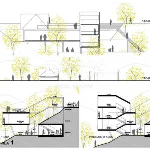 GORSKI KOTAR, FUŽINE - jedinstven projekt u srcu Gorskog kotara, građevinsko zemljište 1197 m2 sa projektom za vilu, prilika za...
