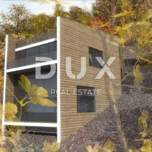 GORSKI KOTAR, FUŽINE - jedinstven projekt u srcu Gorskog kotara, građevinsko zemljište 2086 m2 sa projektom za vilu, prilika za...