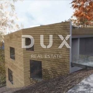 GORSKI KOTAR, FUŽINE - jedinstven projekt u srcu Gorskog kotara, građevinsko zemljište 2086 m2 sa projektom za vilu, prilika za...