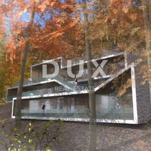 GORSKI KOTAR, FUŽINE - jedinstven projekt u srcu Gorskog kotara, građevinsko zemljište 3340 m2 sa projektom za vilu, prilika za...