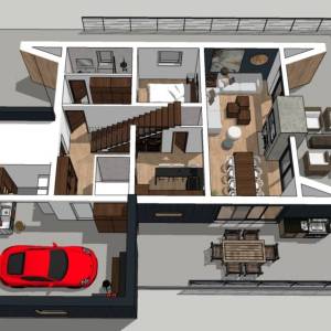 GORSKI KOTAR, Fužine okolica - Građevinsko zemljište s idejnim projektom za obiteljsku kuću