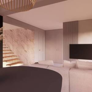 GORSKI KOTAR, MRKOPALJ - Moderna kuća u roh-bau fazi