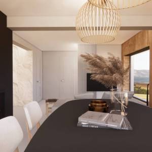 GORSKI KOTAR, MRKOPALJ - Moderna kuća u roh-bau fazi