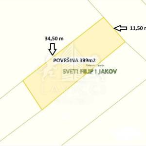 Građevinski teren u Sv. Filip i Jakovu