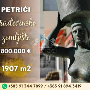 Građevinsko zemljište 1907m2 - Petrići, Zadar