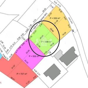 Građevinsko zemljište 494m2, s pogledom na more-Sv. Petar n/m