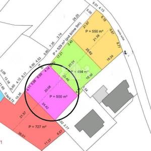 Građevinsko zemljište 500m2, s pogledom na more-Sv. Petar n/m