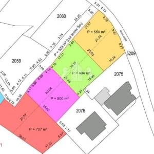Građevinsko zemljište 727m2, s pogledom na more-Sv. Petar n/m