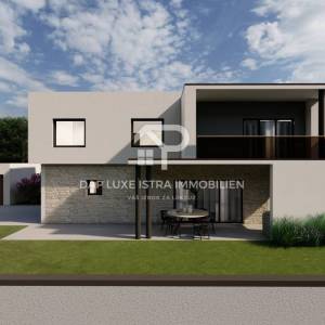 Građevinsko zemljište Kanfanar 600m2 s građevinskom dozvolom