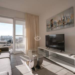 Hrvatska, Zadar, Sukošan – moderan dvosobni apartman (59,50 m²) s pogledom na more i korištenjem bazena