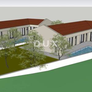 ISTRA, MARČANA - Premium projekt dviju prizemnica s bazenom s poljoprivrednim zemljištem