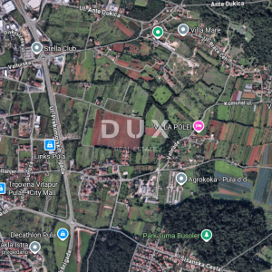 ISTRA, PULA - Građevinsko zemljište na atraktivnoj lokaciji za auto salon/urede/spremišta/poslovne objekte