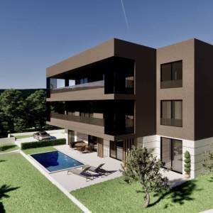 JADRANOVO - Novogradnja s bazenom i privatnim vrtom