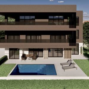 JADRANOVO - Novogradnja s bazenom i privatnim vrtom