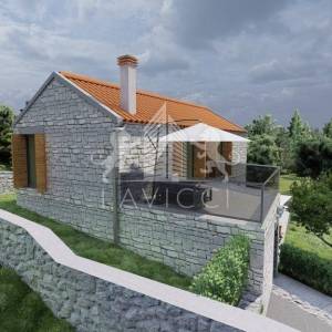 Jedinstvena kamena villa s bazenom i pogledom na more - Novigrad