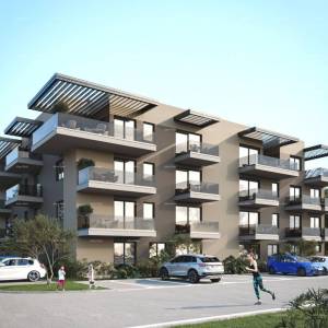 Jednosoban stan B3 na 3. katu s KROVNOM TERASOM, Vabriga!