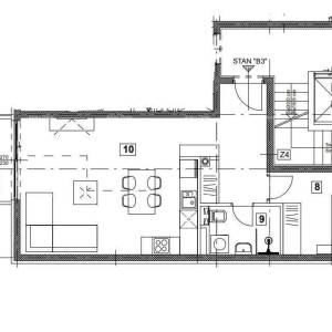 Jednosoban stan B3 na 3. katu s KROVNOM TERASOM, Vabriga!