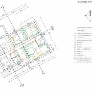 KASTAV – Prostrani trosobni stan s dnevnim boravkom, vrtom, garažom i spremištem, ukupne obračunske površine 142,07 m²