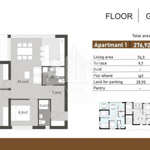 Komforan 3-sobni apartman s vrtom - Nin, Zadar