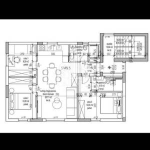 Komforan trosobni stan s krovnom terasom - Zadar, Petrići