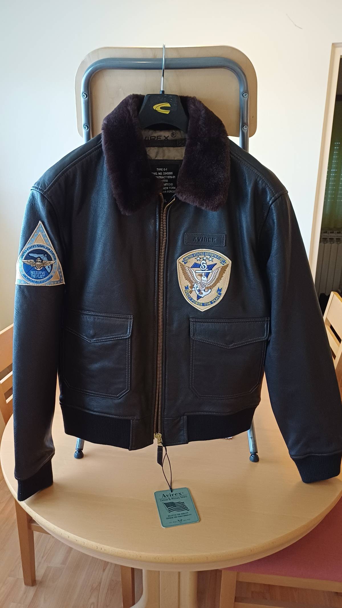 Kožna pilotska jakna Avirex G1