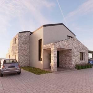 KRK - Luksuzna kamena vila s bazenom i panoramskim pogledom na more