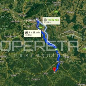 Kuća za obnovu s pet parcela u mirnom selu kraj Petrinje