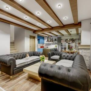 LINARDIĆI - Rustikalna vila s bazenom i otvorenim pogledom na more