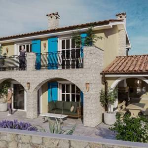 LINARDIĆI - Rustikalna vila s bazenom i otvorenim pogledom na more