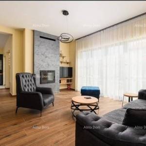 Luksuzna, potpuno namještena istarska vila s studio apartmanom, bazenom i pogledom na more, Kanfanar!