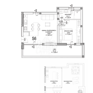 Luksuzni 1-sobni apartman s krovnom terasom - Sukošan, Zadar