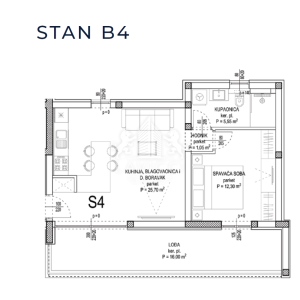 Luksuzni 1-sobni apartman na prvom katu - Sukošan, Zadar