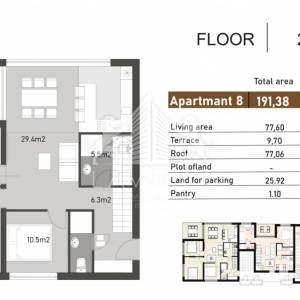 Luksuzni 3-sobni penthouse s pogledom na more - Nin