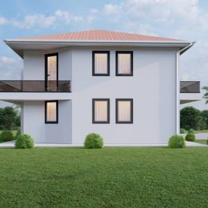 MALINSKA - Dvojna kuća s bazenom blizu mora