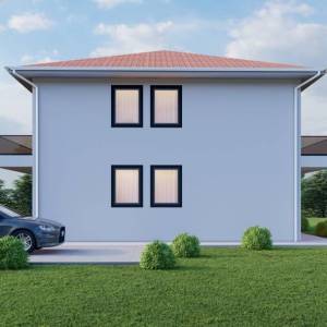 MALINSKA - Dvojna kuća s bazenom blizu mora