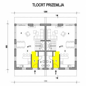 MALINSKA - Dvojna kuća s bazenom blizu mora