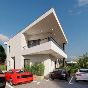 MALINSKA – Nekretnina 100 metara od plaže s bazenom i suvremenim dizajnom